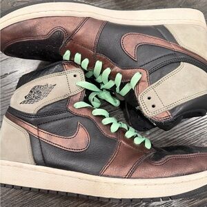 Size 12.5- Air Jordan 1 Retro High OG Patina Fresh Mint Mens